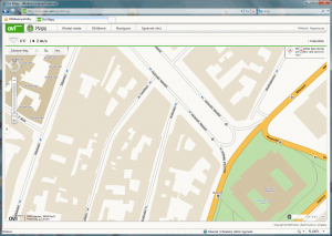 Václavské náměstí v mapách Nokia OVI